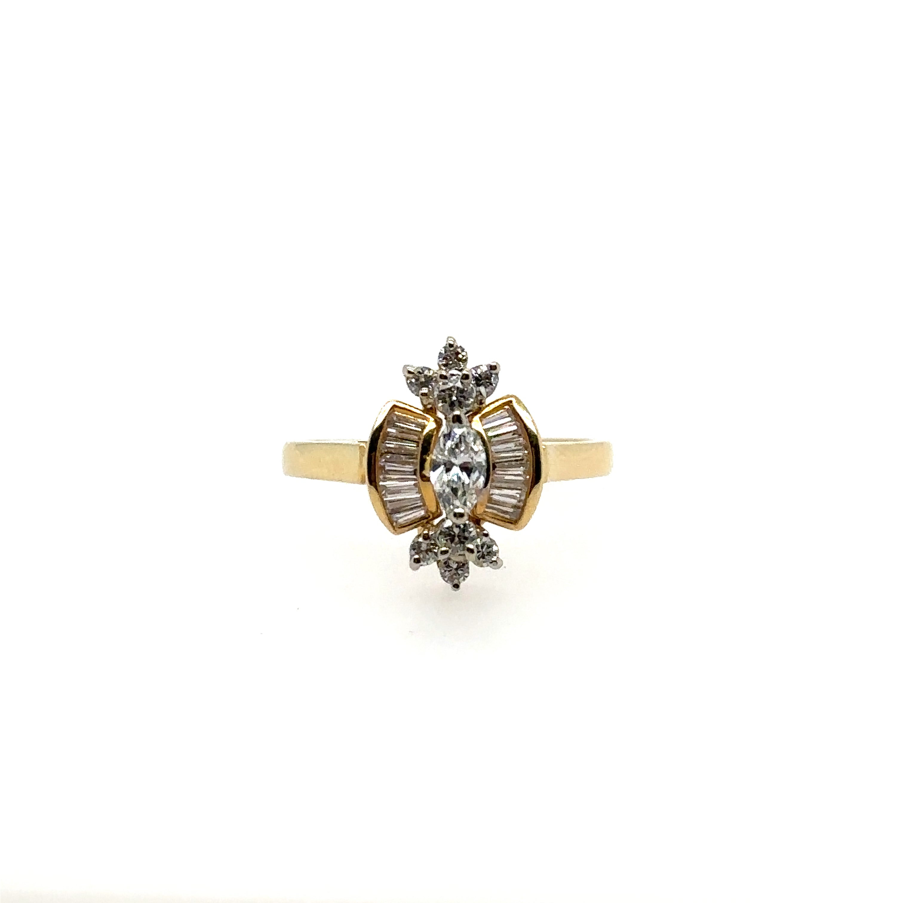 18K Yellow Gold Diamond Ring .63CT