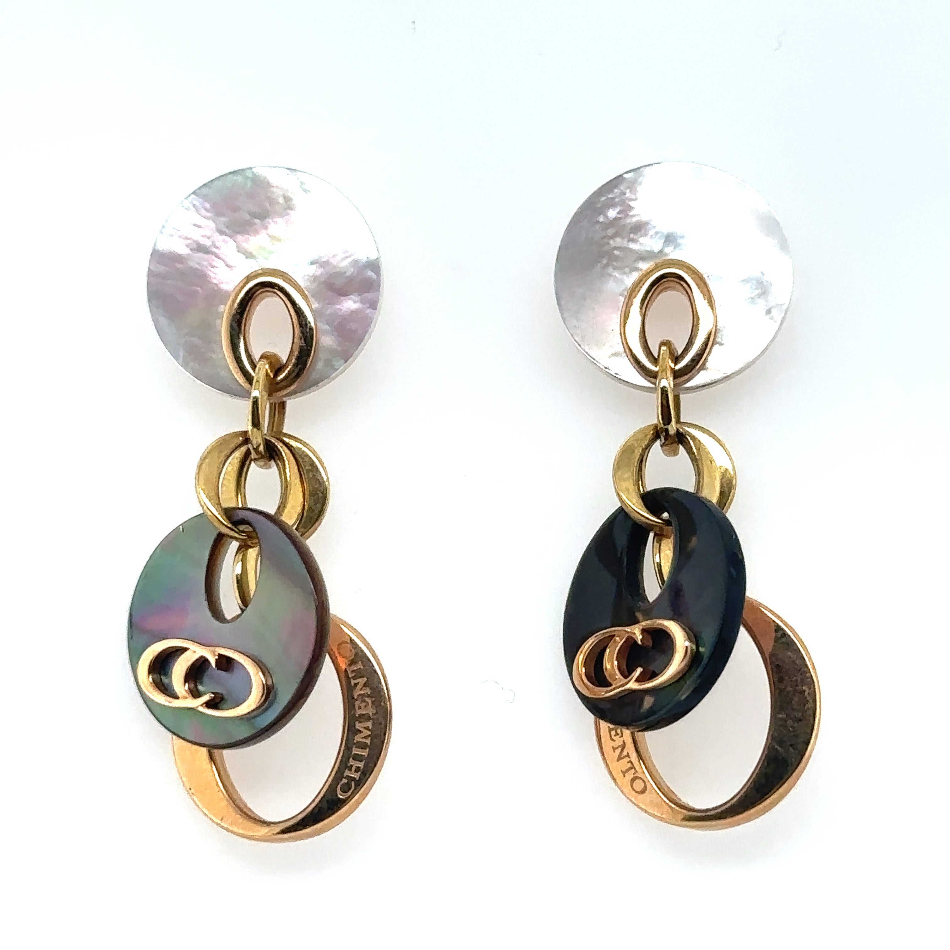 18K Yellow Gold Dangle Earrings